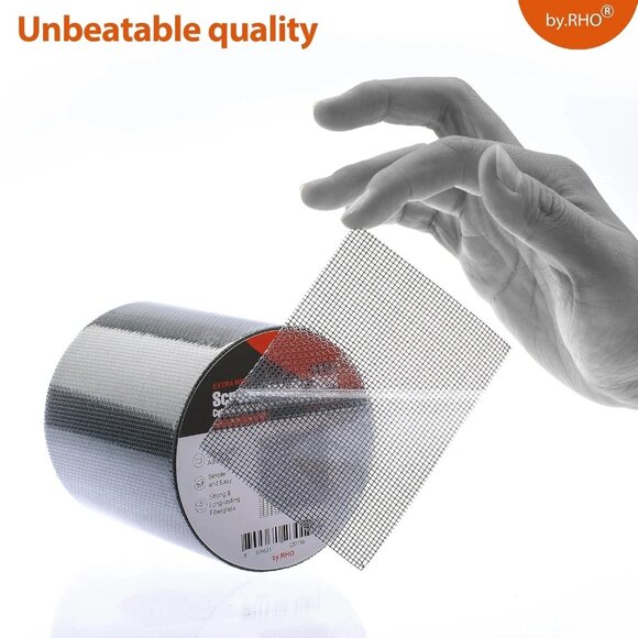 Window Screen Repair Tape 2inx30ft Black 3-Layer Fiberglass Adhesive Patch - Picture 5 of 5